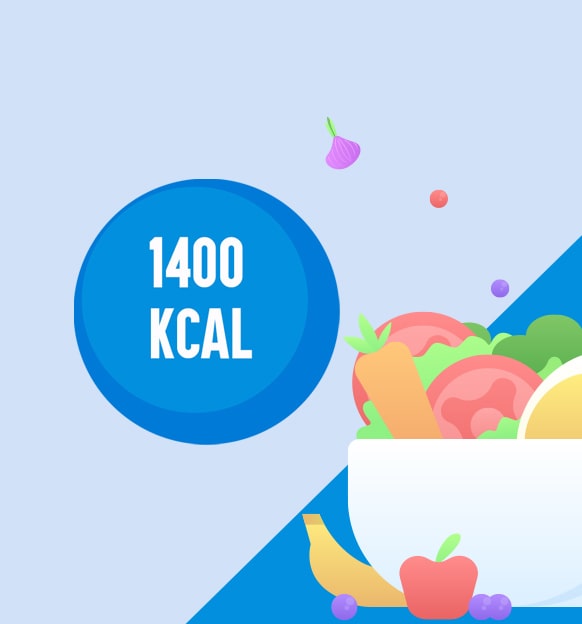 Plan de alimentación de 1400 kcal con alimentos Kellogg's®