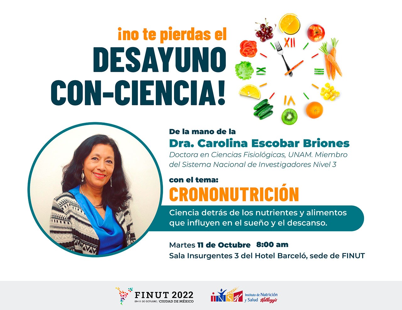 Desayuno Con-ciencia de la mano de la Dra. Carolina Escobar Briones